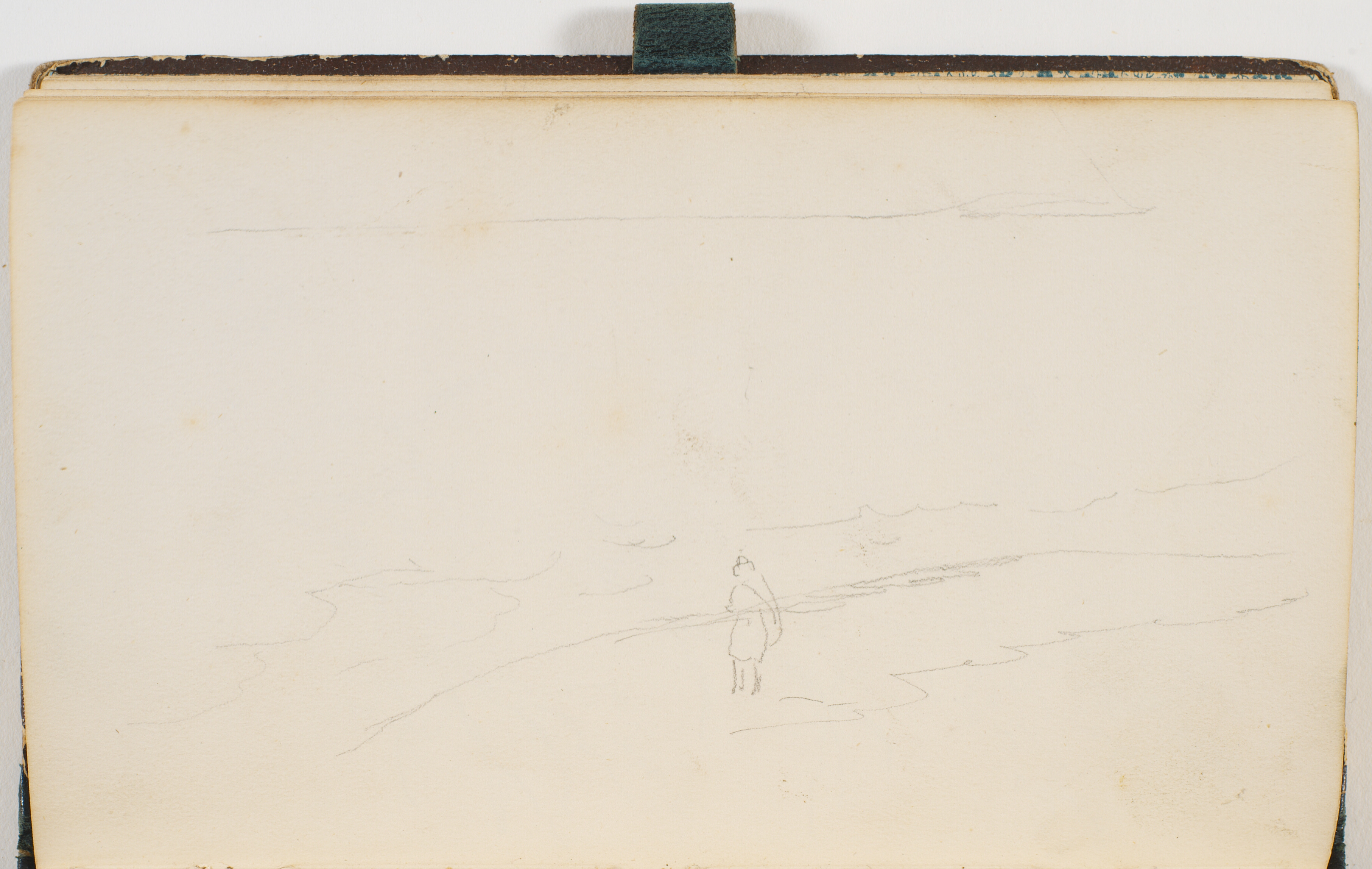 En mand på strand(?)